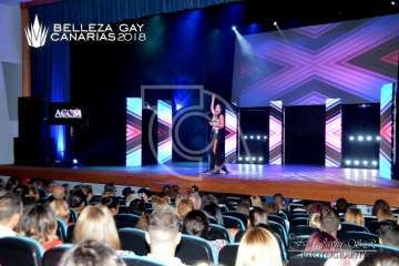 Lorena Aguilera se alza en Telde con el título de Belleza Gay Canarias 2018 (Foto Francisco Javier Santana)